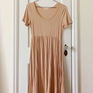 Women’s Midi Cream Cotton Dress